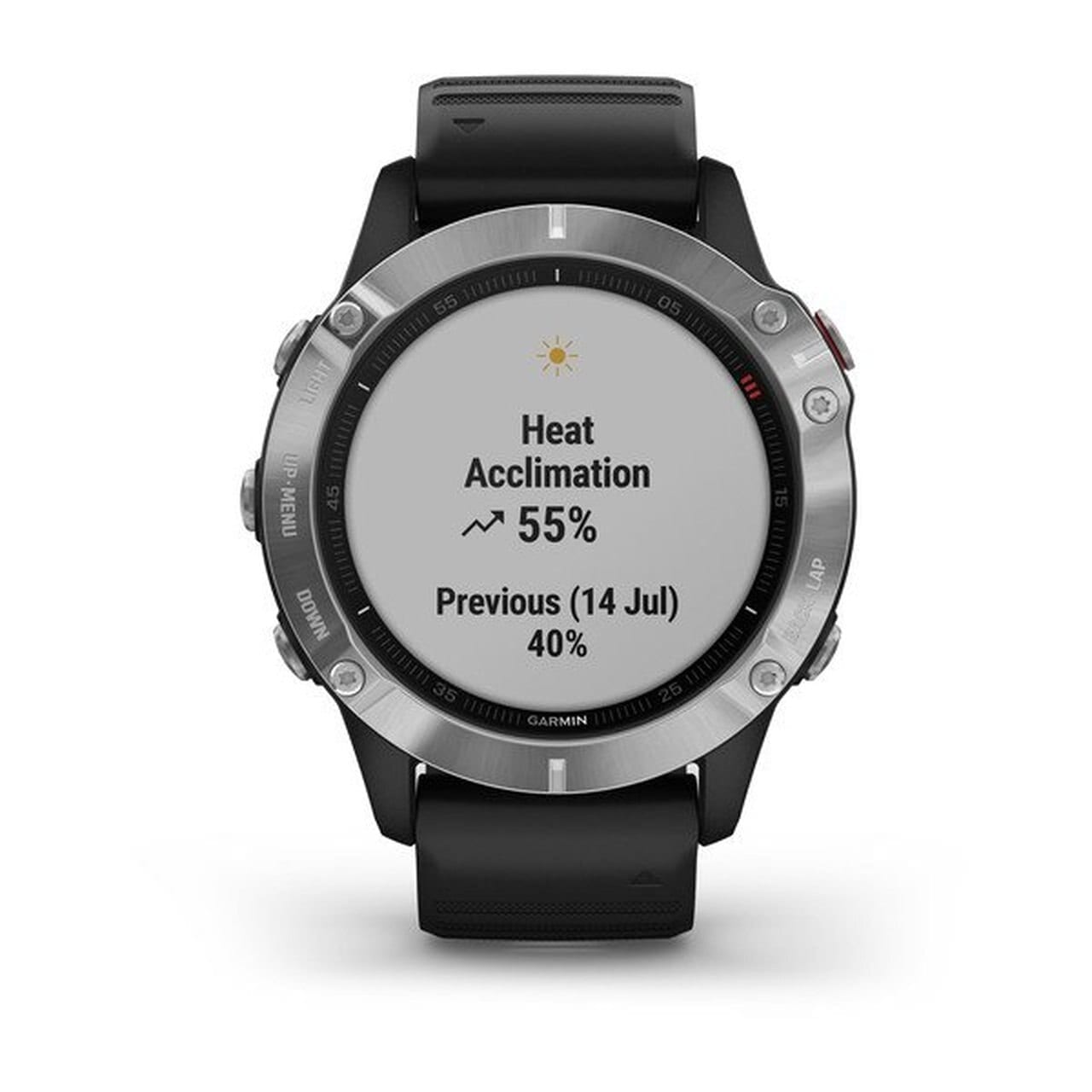 Garmin fenix 6 on sale silver black band